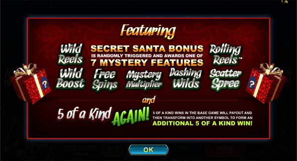 christmas bonus slots